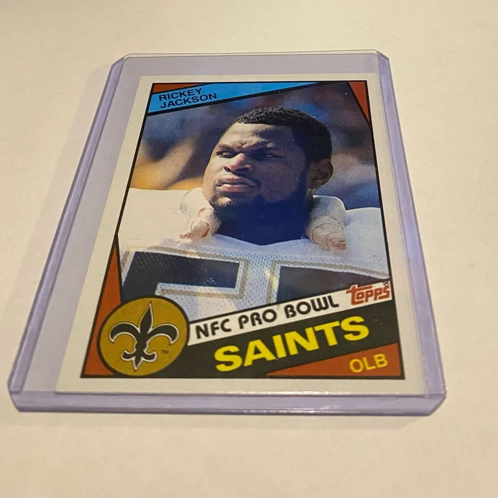 Ricky Jackson 1984 RC Rookie Football Card HOF # 303 Vintage Collectible
